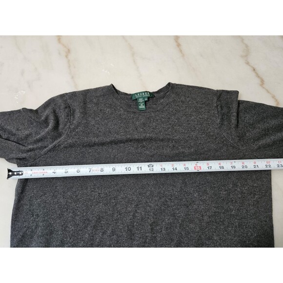 Lauren Ralph Lauren Sweater Woman 2X Pullover Gray Sweater Lightweight - Picture 3 of 9